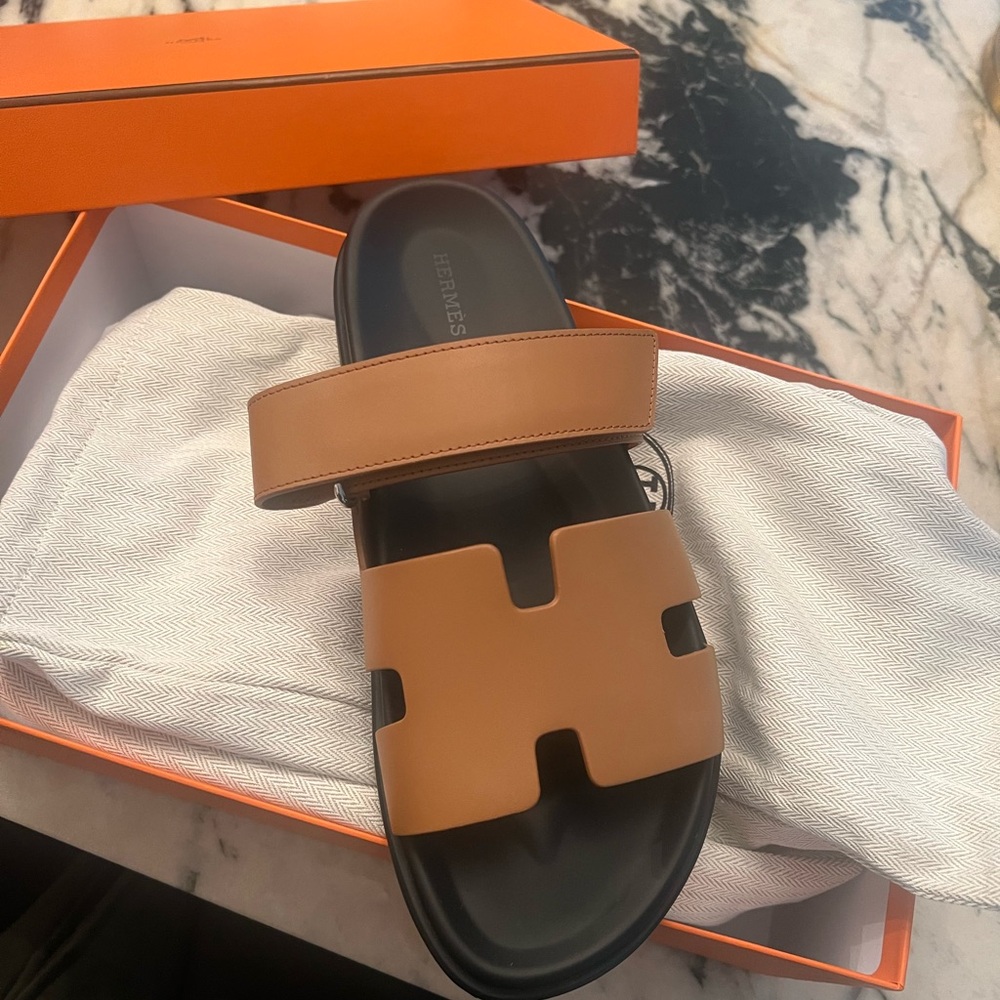 Men's Hermes Sandal Naturel size 9.5